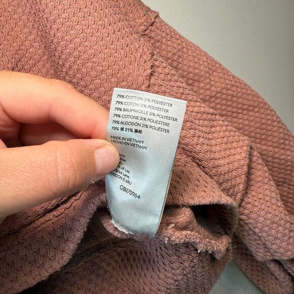 Free People Fall For You Cropped Tee Top Cactus Tint Pink Women's Size X-Small - Picture 5 of 7